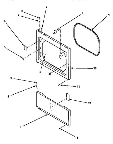 Lower access, front panel & seal