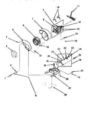 Motor, exhaust fan & belt