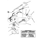 Amana AGM699W2 gas valve & gas conversion kits diagram