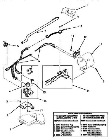 Gas valve & gas conversion kits