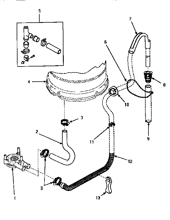 Drain hose & siphon break