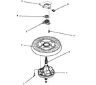 Amana AWM290L2 transmission assy & balance ring diagram