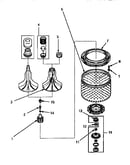 Agitator, washtub & hub