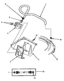 Inlet hose & mixing valve mount