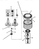 Agitator, washtub & hub