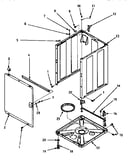 Front panel,base&cabinet asy
