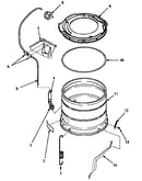 Outer tub & pressure hose