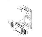 Kenmore 2539750695 window mounting kit diagram