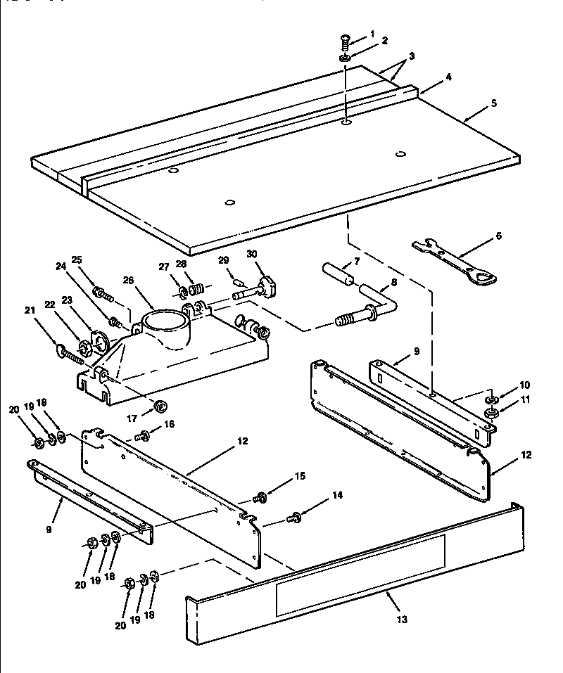 TABLE/BASE ASSY.