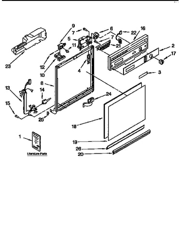 Frame and console