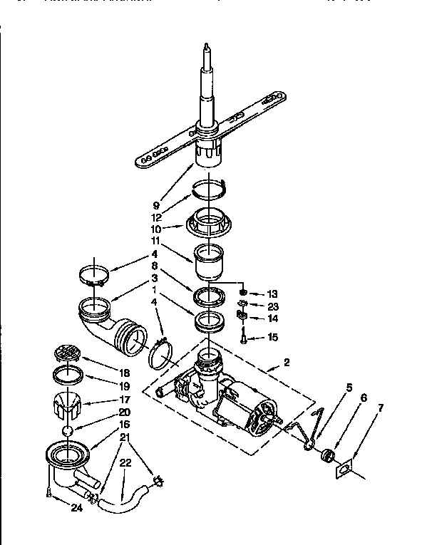 PUMP AND SPRAY ARM