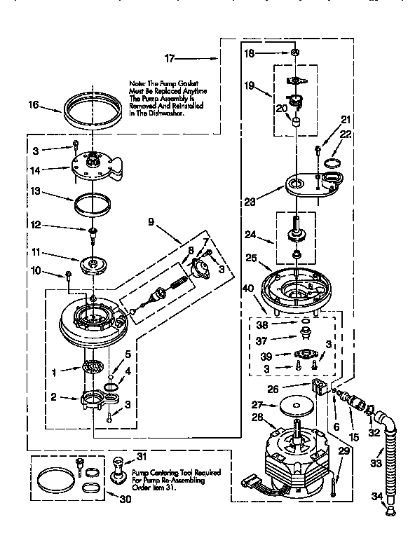 Pump and motor