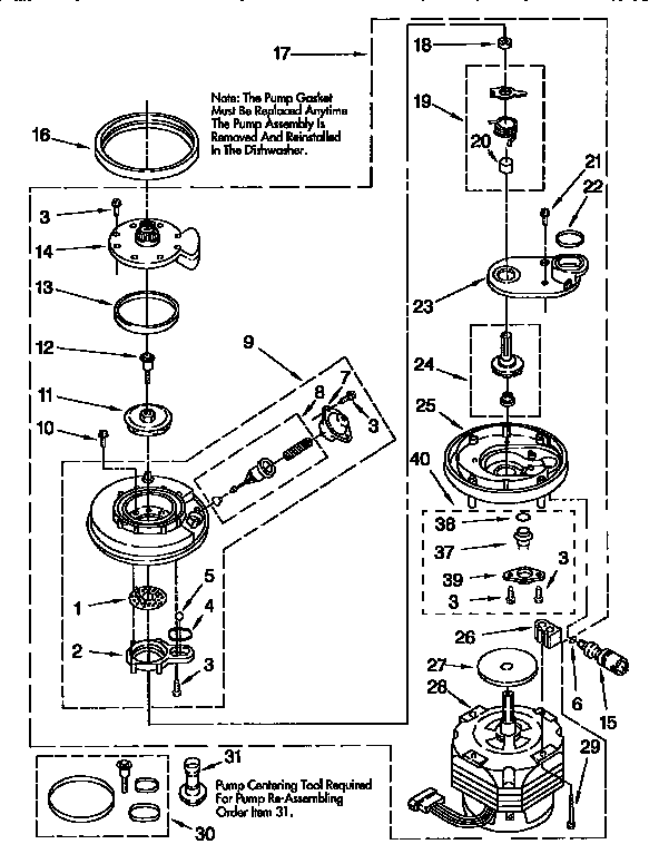 Pump and motor