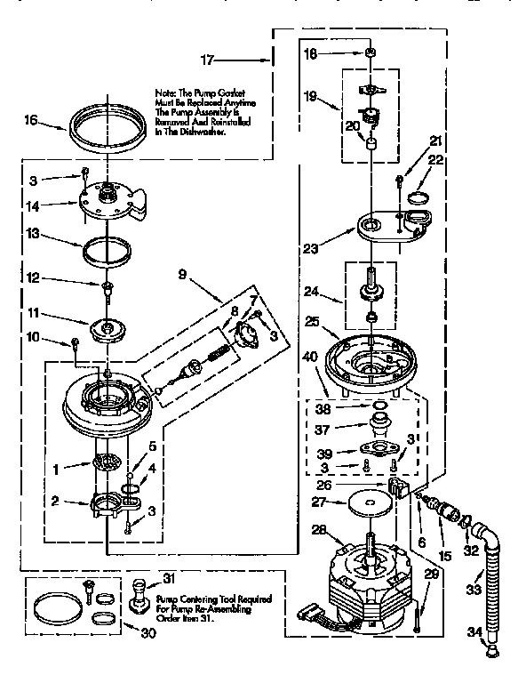 Pump and motor