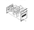 Kenmore 6644579391 oven door diagram