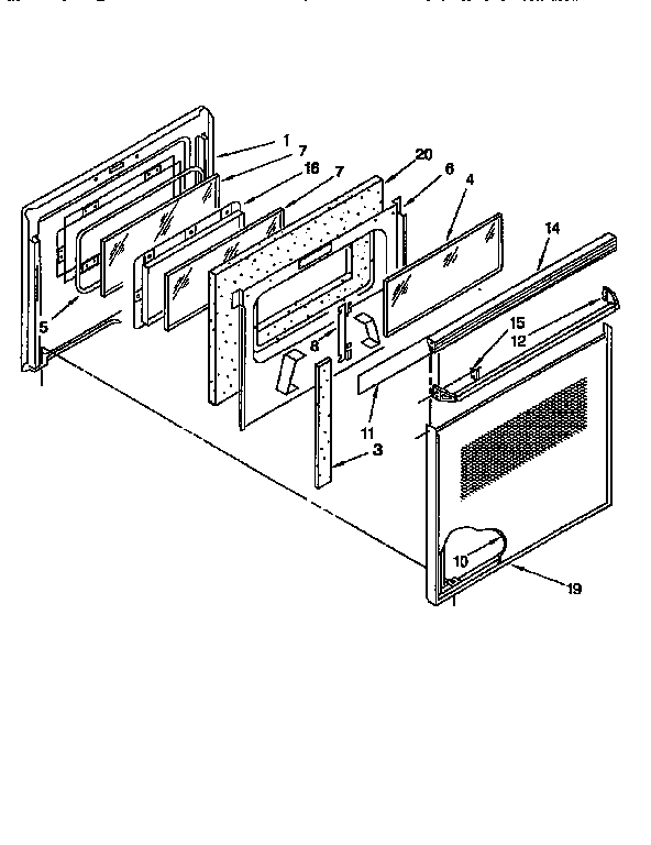 Oven door