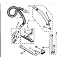 Kenmore 1162508590 hose and attachments diagram