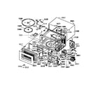GE JE1550GN01 microwave parts diagram