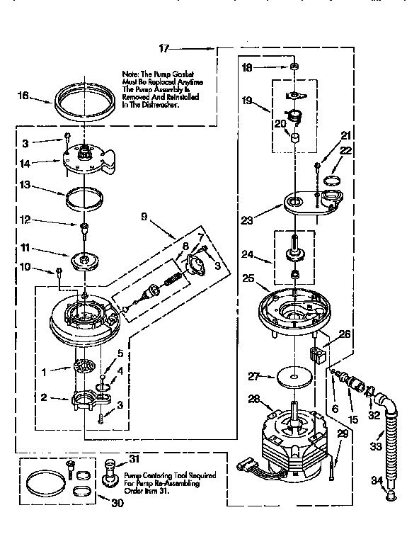 Pump and motor