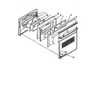 Kenmore 6654579350 oven door diagram