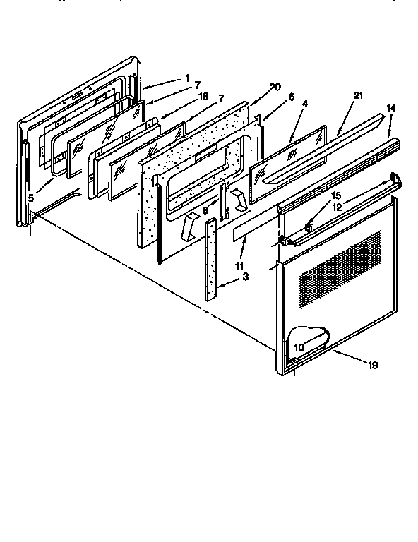 Oven door
