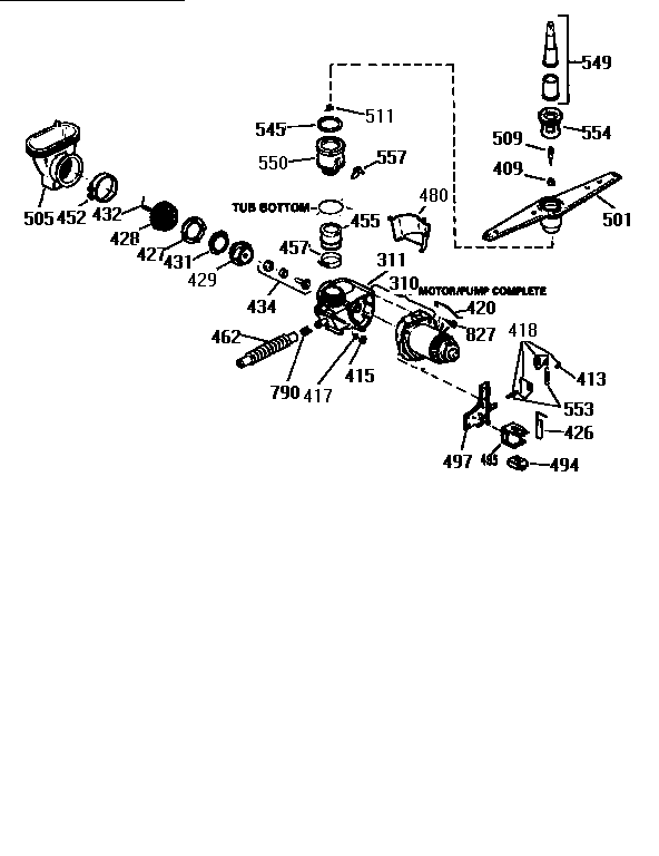 Motor pump mechanism