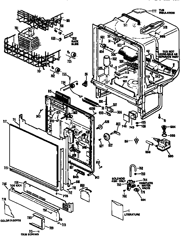 Body parts and door assy