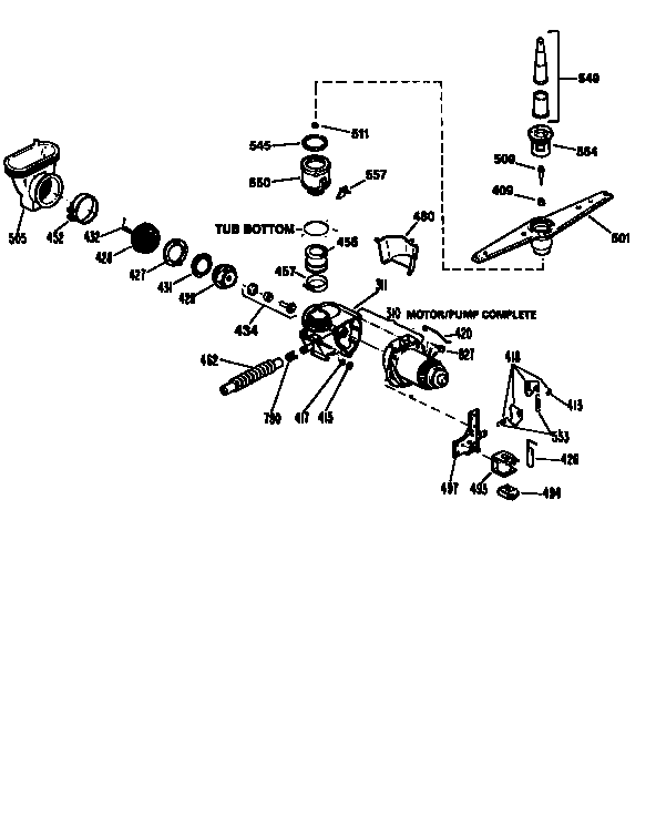 Pump and motor mechanism