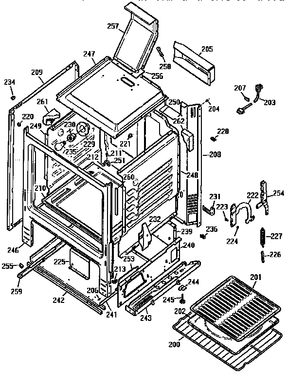 Oven body