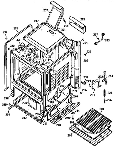 Oven body
