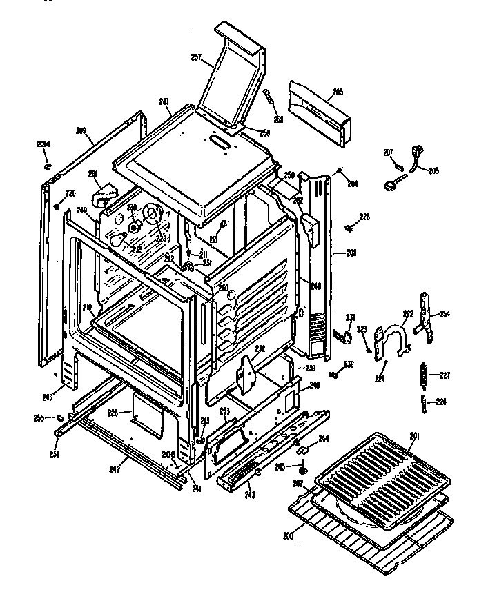 Oven body