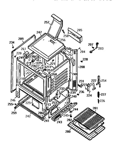 Oven body