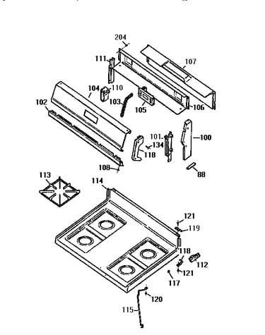 Control panel/main top