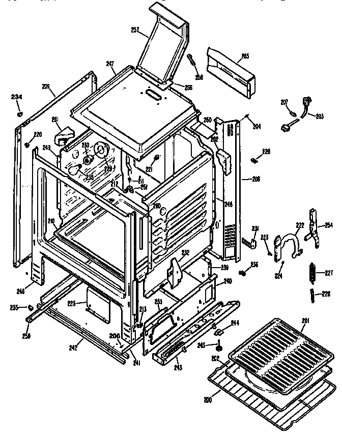 Oven body