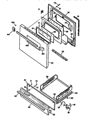 Door and broiler