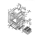 GE JGBS18EV2WW oven body diagram