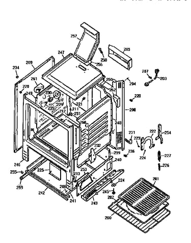 Oven body