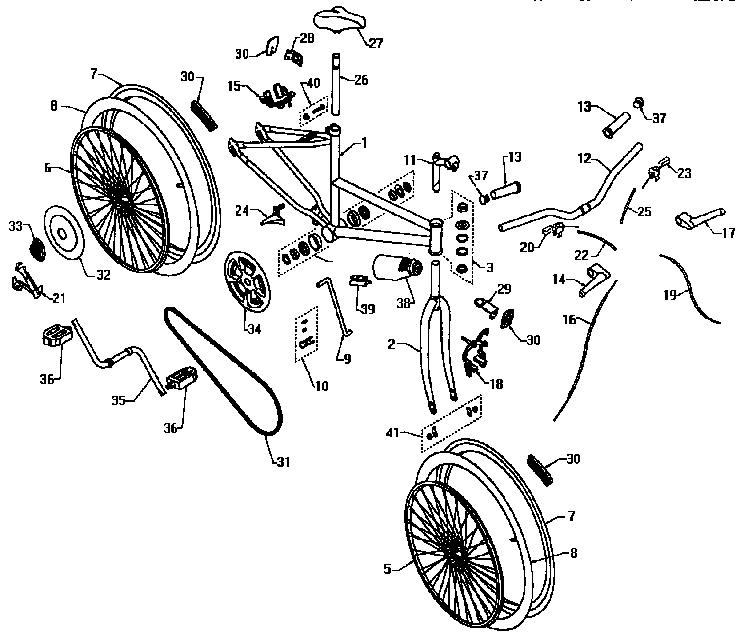 FRAME AND WHEEL