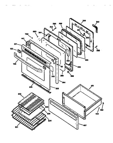 Door and drawer