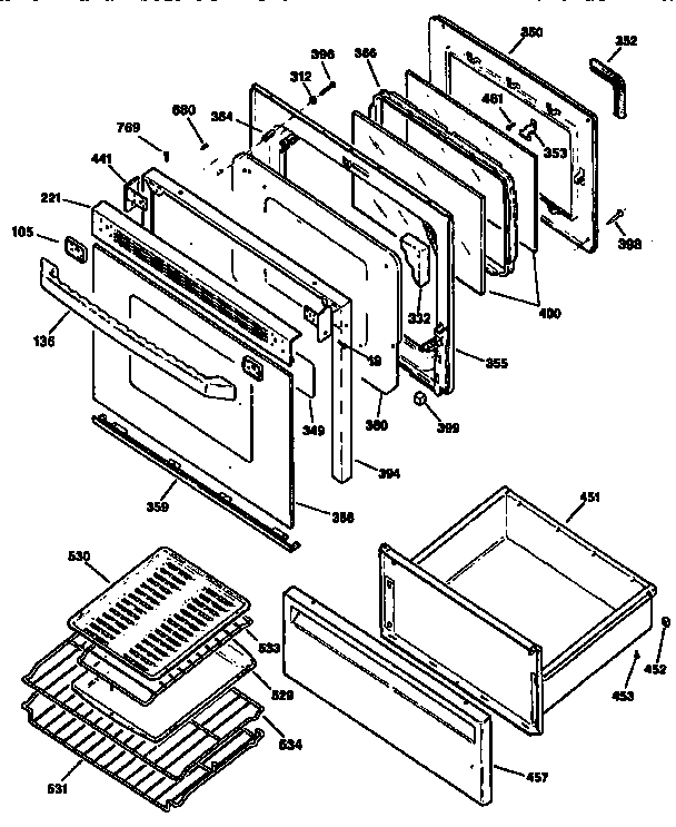 Door and drawer