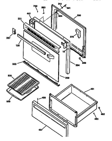 Door and drawer