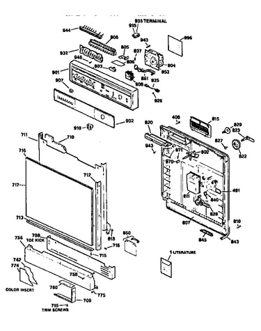Control panel and front