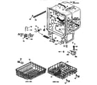 GE GSD1150X66 tub assembly diagram