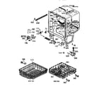 GE GSD1180X66WW tub assembly diagram