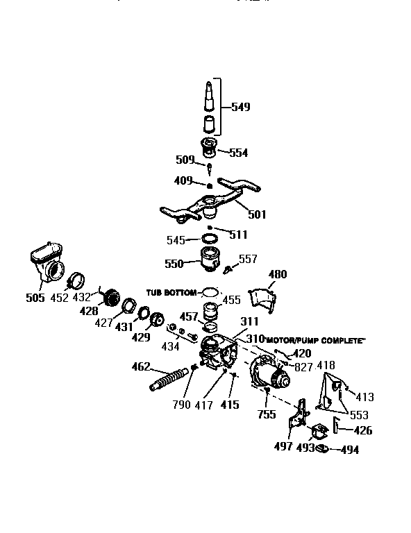 Motor-pump mechanism