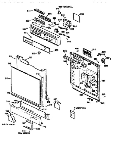 Control panel and front