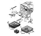 GE GSD1206X66BA tub assembly diagram