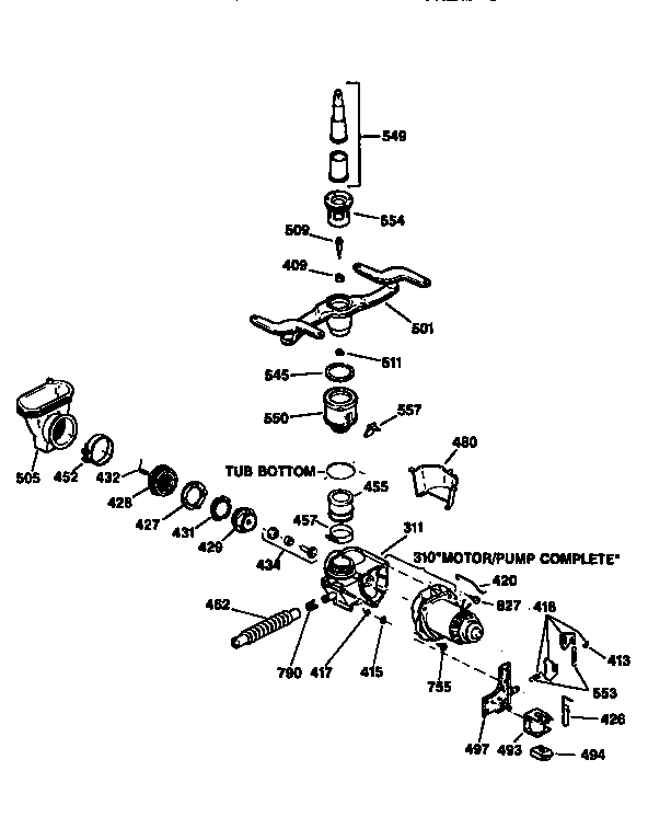 Motor-pump mechanism