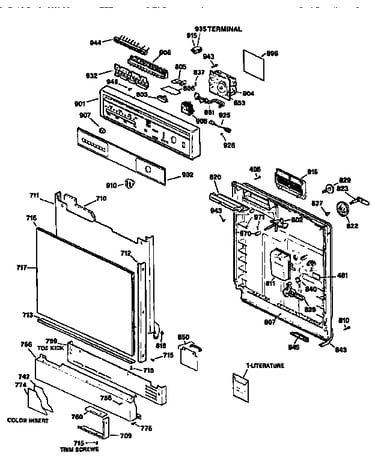 Control panel and front