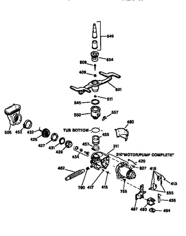 Motor-pump mechanism